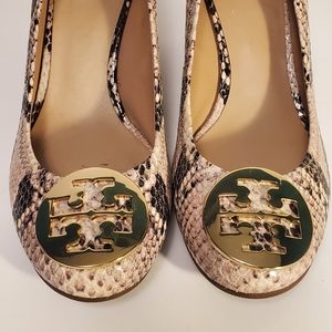 Tory Burch Snakeskin Wedge Heel